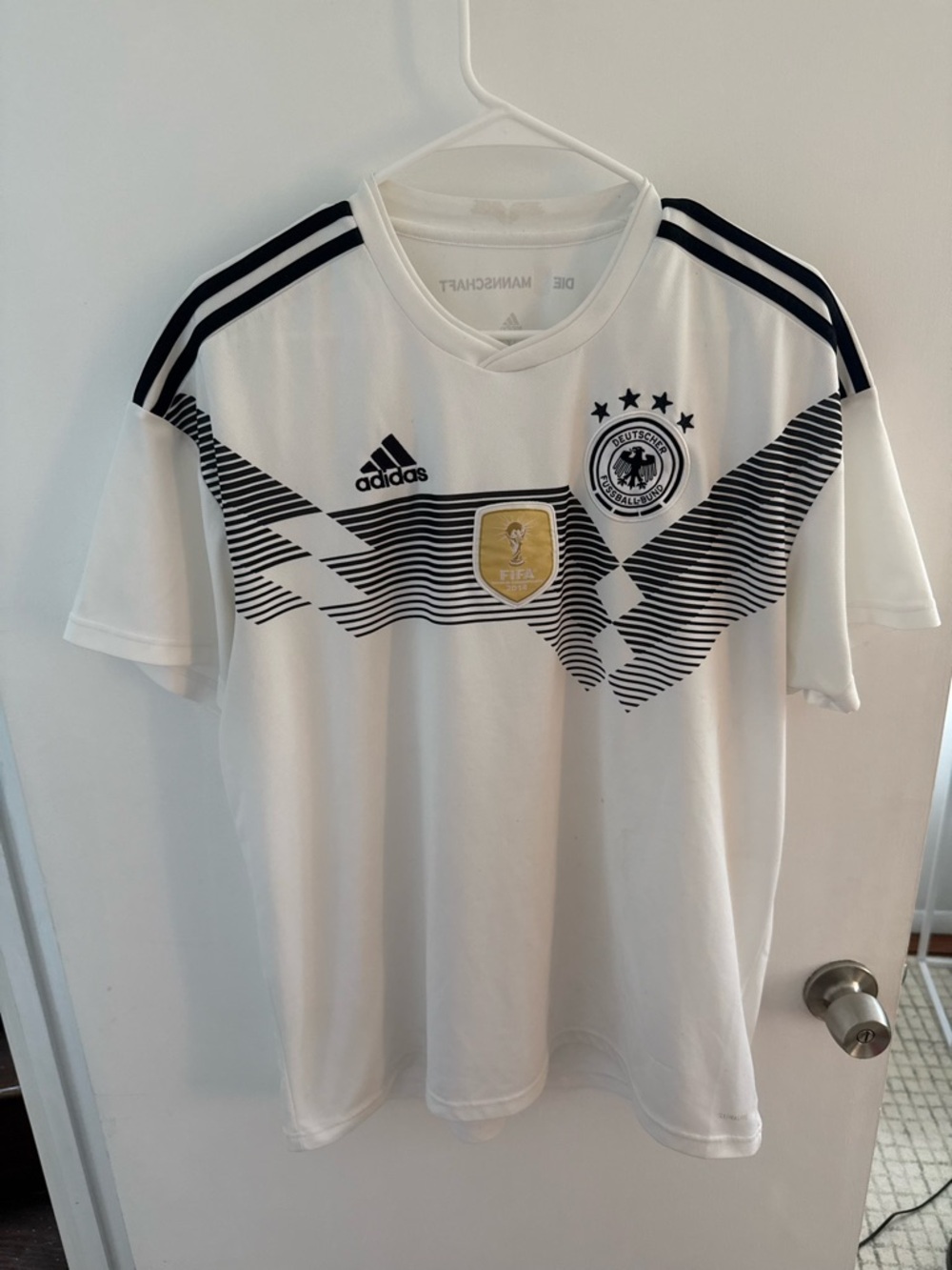 Adidas Germany White & Black Soccer Jersey Size XL